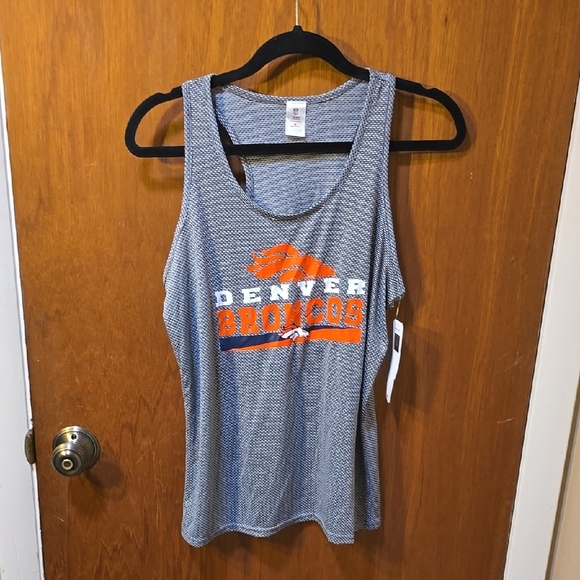 NFL Tops - Denver Broncos Women's Gray Tank Top M